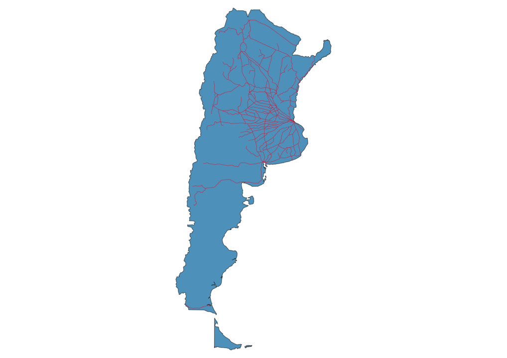 Argentina Railway Map
