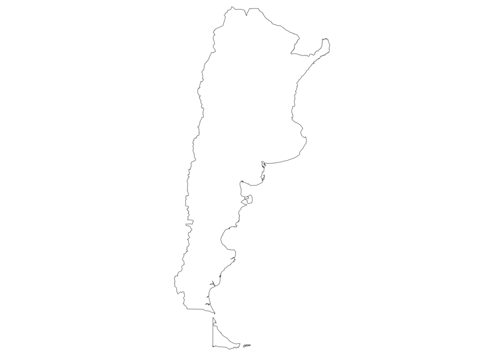 Argentina Outline Map