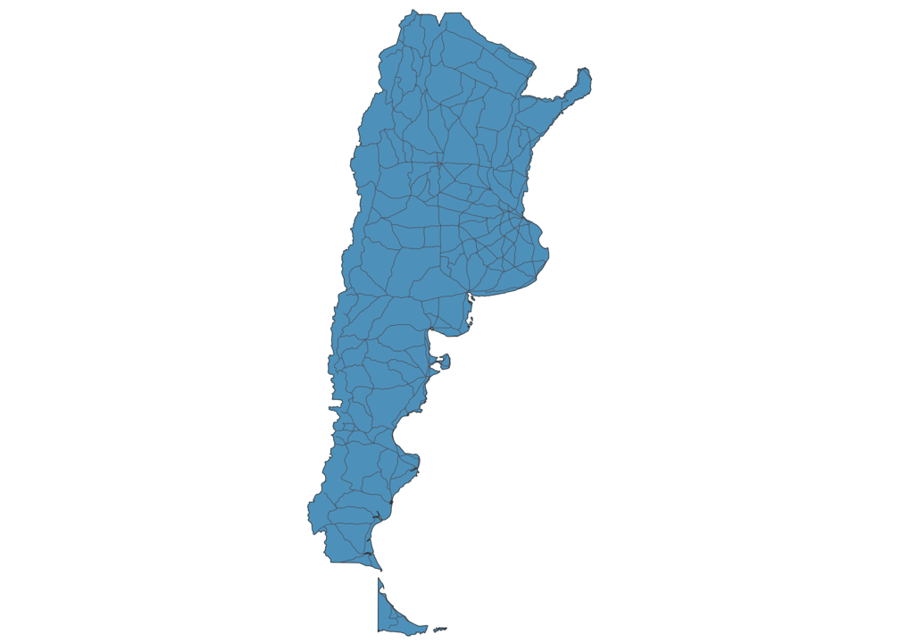 Map of Roads in Argentina