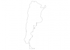 Blank map of Argentina thumbnail