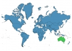 Australia on World Map thumbnail