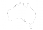 Blank map of Australia thumbnail