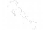Blank map of Bahamas thumbnail