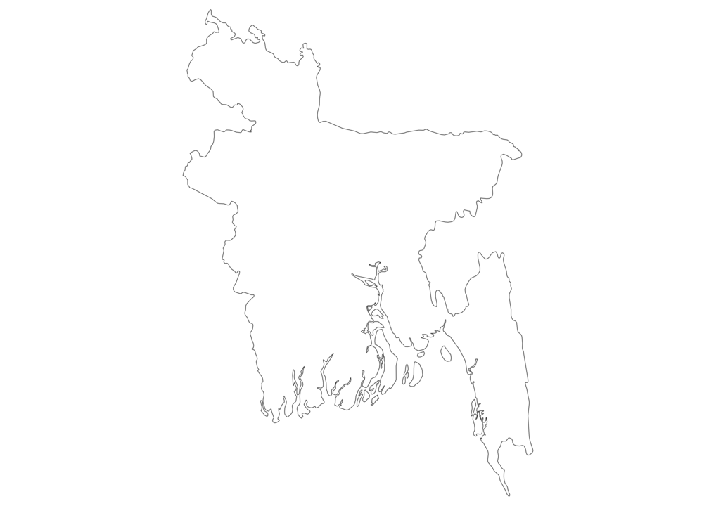 Bangladesh Outline Map
