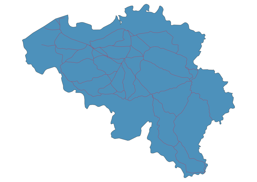Belgium Railway Map