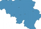 Map of Belgium With Cities thumbnail