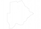 Blank map of Botswana thumbnail