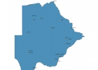 Map of Botswana With Cities thumbnail