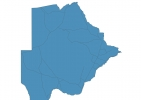 Road map of Botswana thumbnail