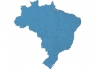 Road map of Brazil thumbnail