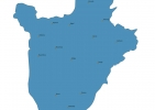 Map of Burundi With Cities thumbnail