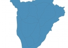 Road map of Burundi thumbnail