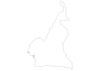 Blank map of Cameroon thumbnail