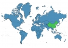China on World Map thumbnail