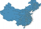 Map of China With Cities thumbnail