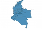 Map of Colombia With Cities thumbnail