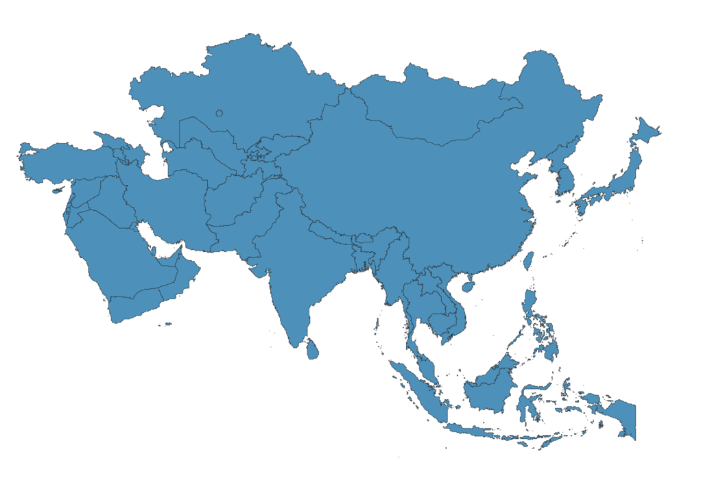 Map of Asia