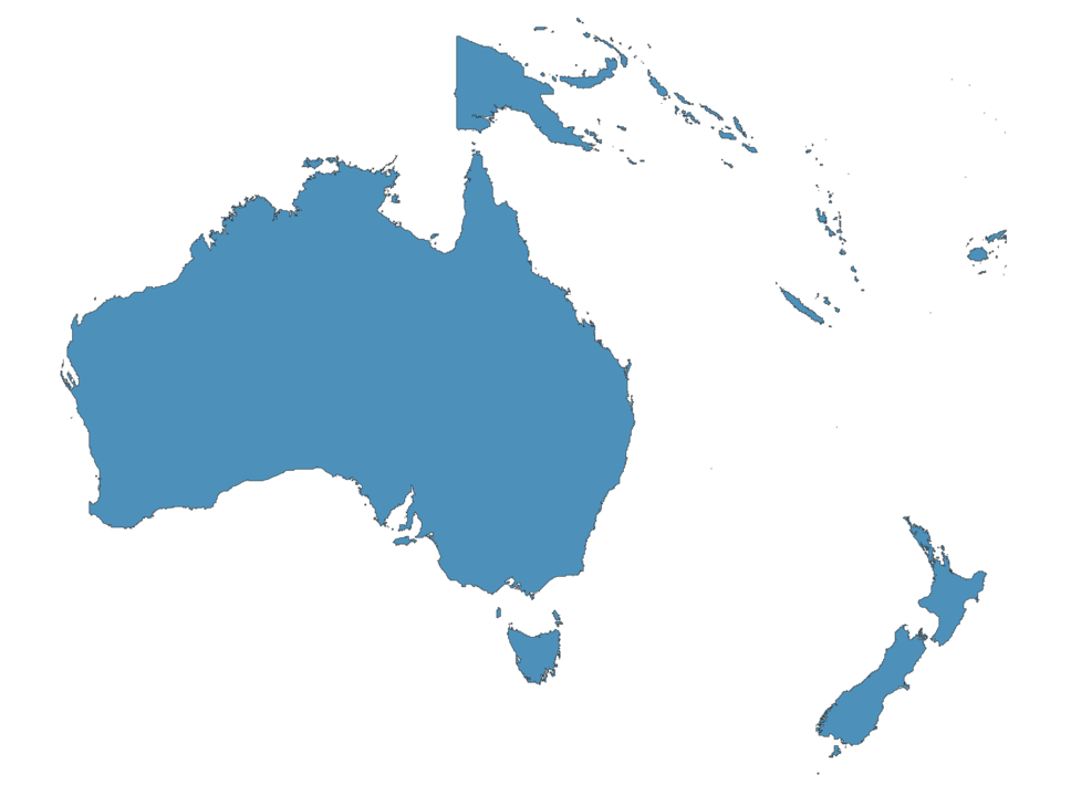 Map of Oceania