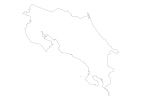 Blank map of Costa Rica thumbnail