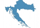 Road map of Croatia thumbnail