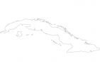 Blank map of Cuba thumbnail