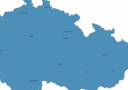 Map of Czech Republic With Cities thumbnail