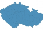 Road map of Czech Republic thumbnail