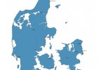Map of Denmark With Cities thumbnail