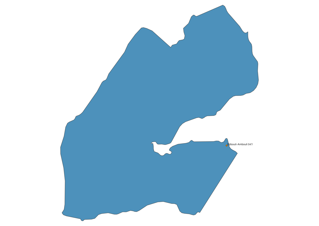 Map of Airports in Djibouti