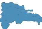 Map of Dominican Republic With Cities thumbnail