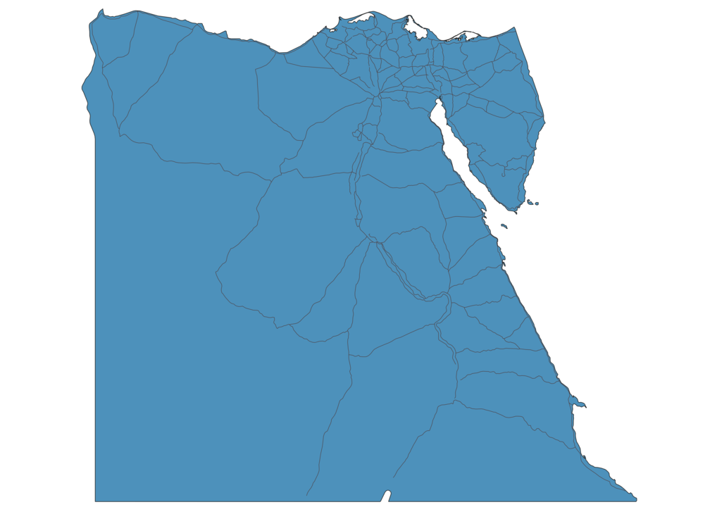 Map of Roads in Egypt