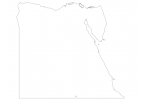 Blank map of Egypt thumbnail