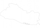 Blank map of El Salvador thumbnail
