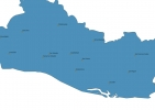 Map of El Salvador With Cities thumbnail
