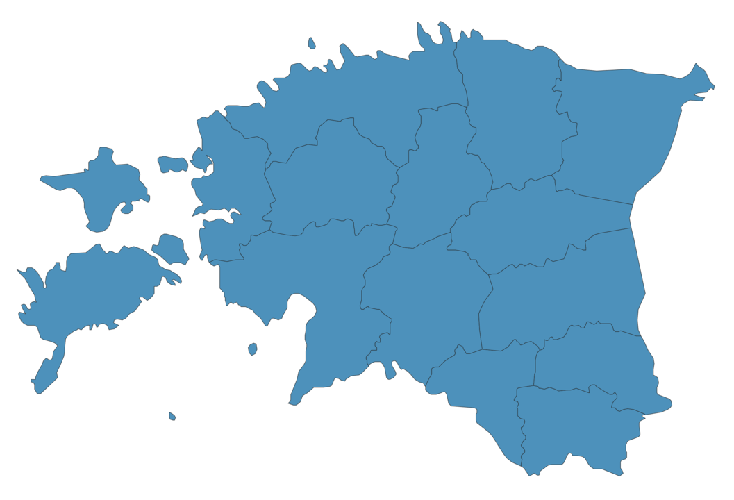 Map Of Estonia SVG Vector Interactive HD Estonia Map
