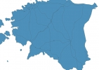 Road map of Estonia thumbnail