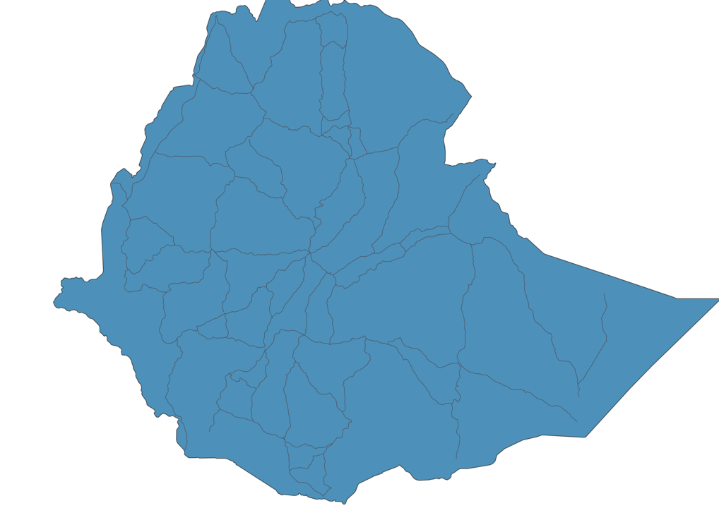 Map of Roads in Ethiopia