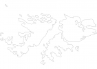 Blank map of Falkland Islands thumbnail
