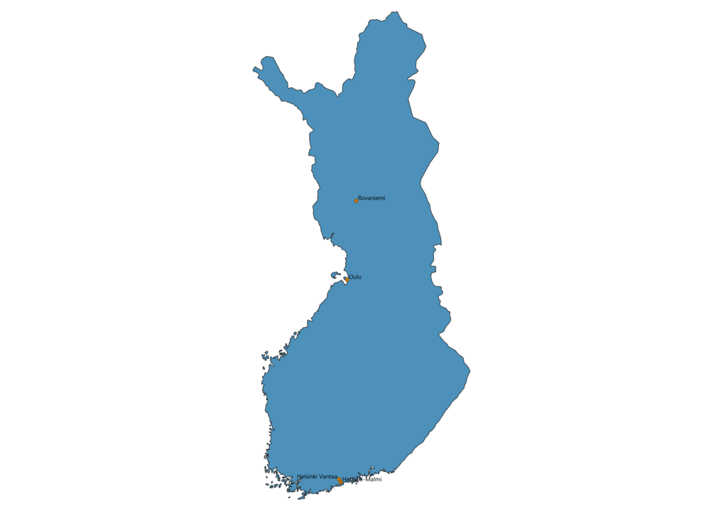 vantaa finland map