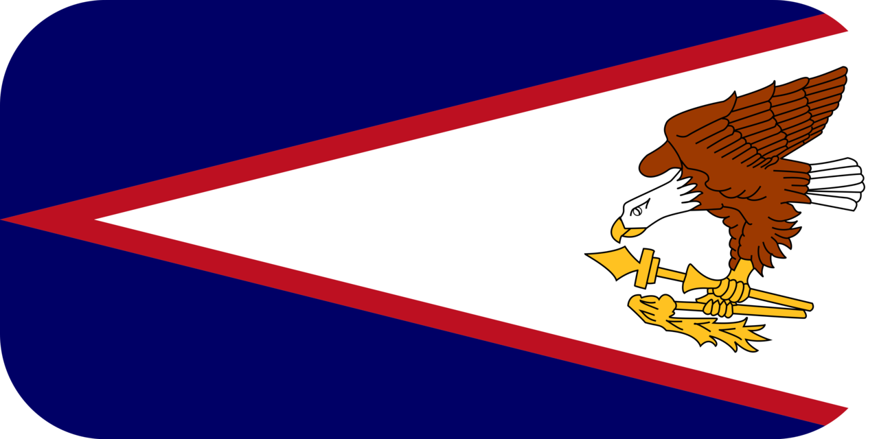 American Samoa flag with rounded corners