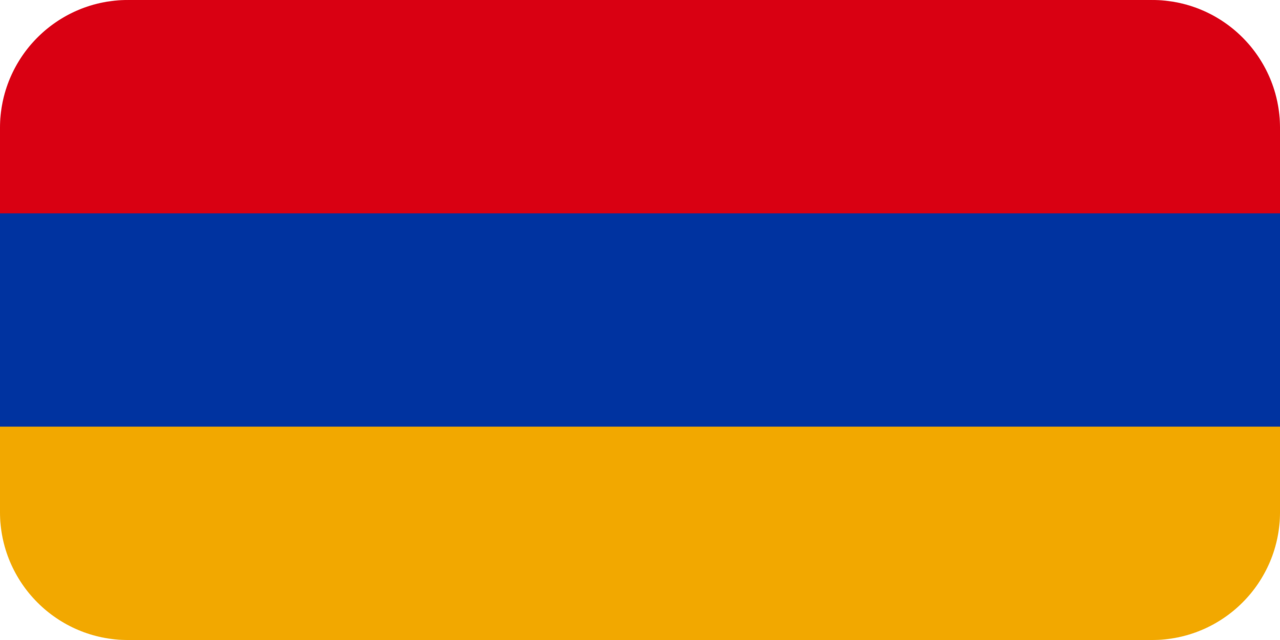 Armenia flag with rounded corners