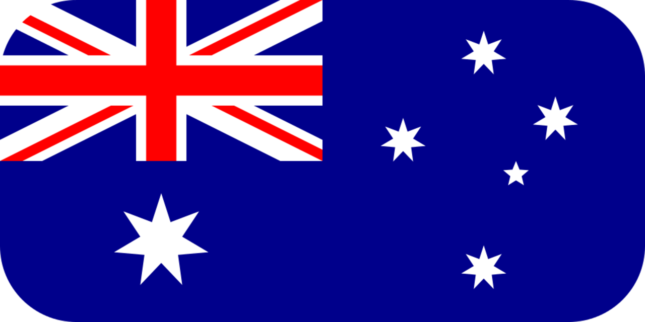 Australia flag with rounded corners