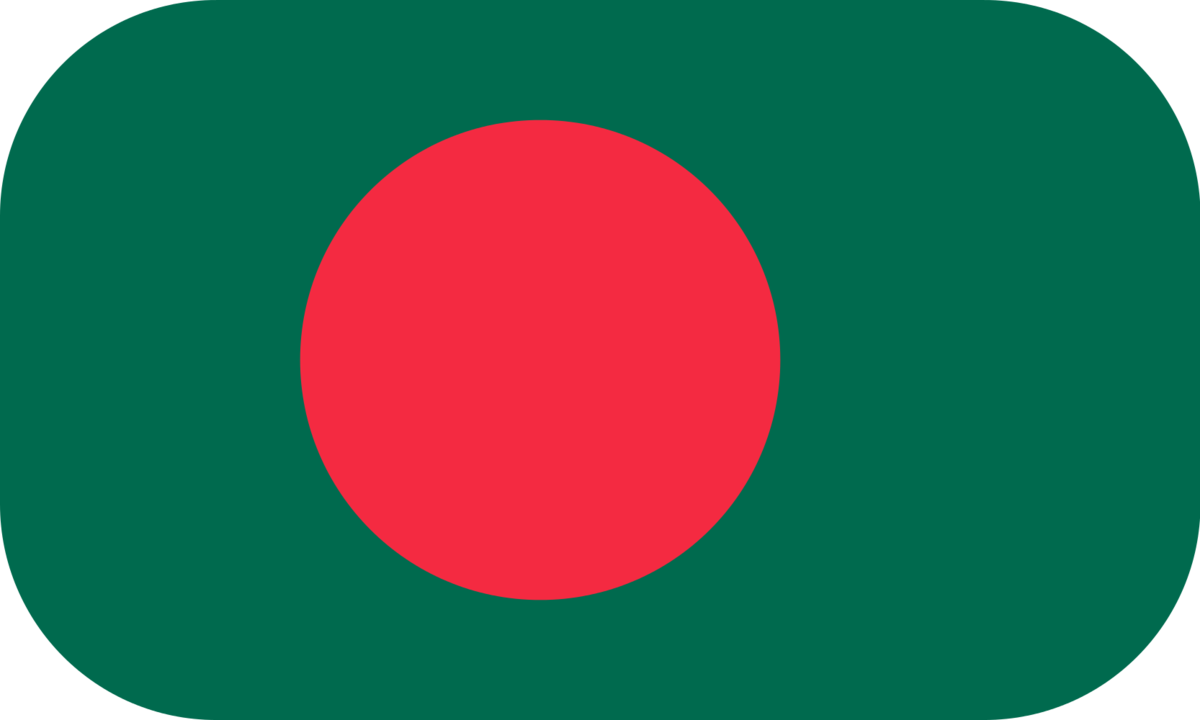 Bangladesh flag with rounded corners