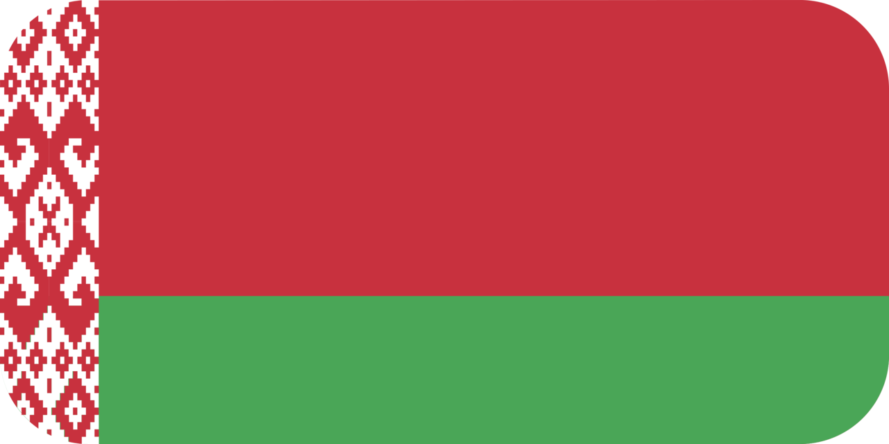 Belarus flag with rounded corners