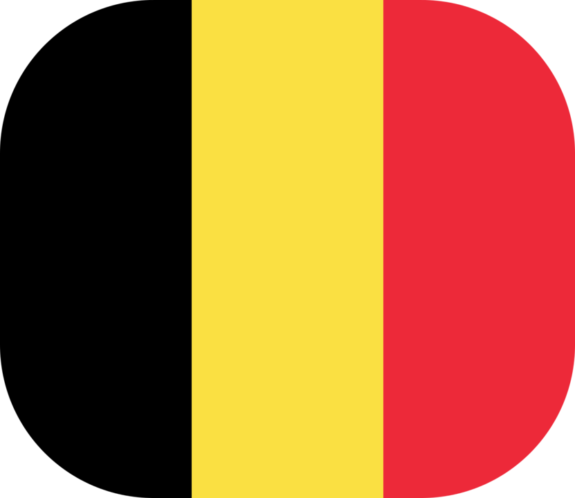 Belgium flag with rounded corners