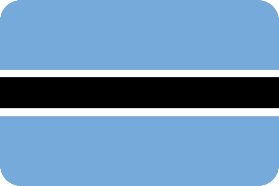 Botswana flag with rounded corners