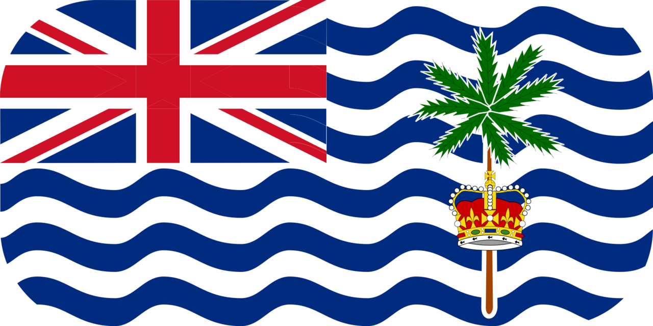 British Indian Ocean Territory flag with rounded corners