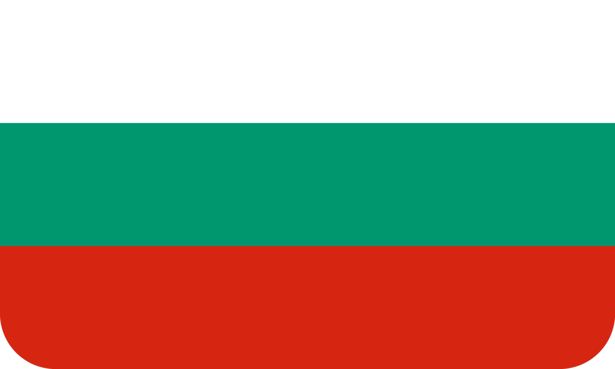 Bulgaria flag with rounded corners