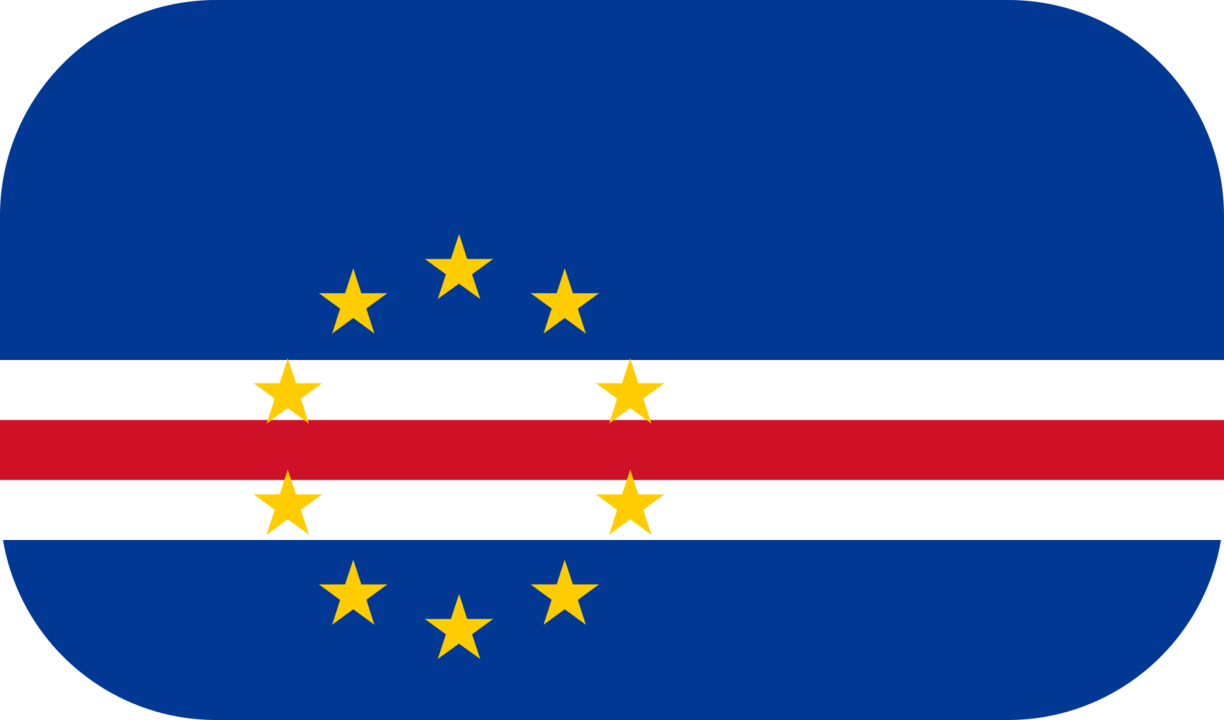 Cape Verde flag with rounded corners