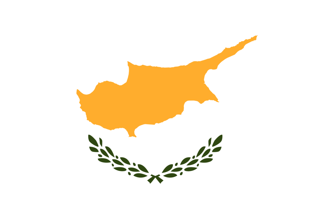 Cyprus flag with rounded corners